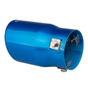 Embellecedor para cola de escape en acero inox azul, AMIO 04072