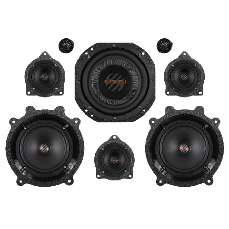Altavoces Musway TES3YSET1 para Tesla Y, Tesla 3, 6,5", vías separadas