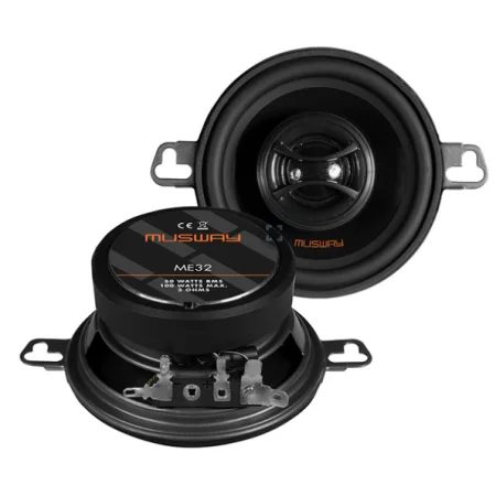 Altavoces Musway ME32, 3,5", coaxiales, 2 vías separadas.
