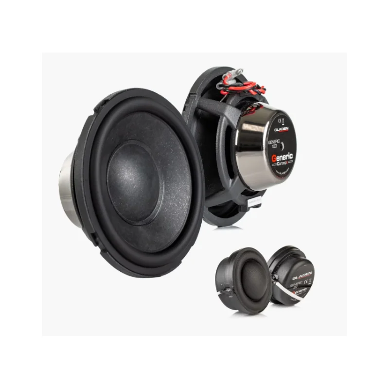 Altavoces Gladen Audio GENERIC 100.2, 4", vías separadas de nueva generación