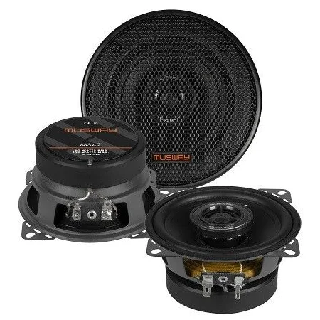 Altavoces Musway MS42, 4", coaxiales, 60 vatios RMS, 120 vatios máx.