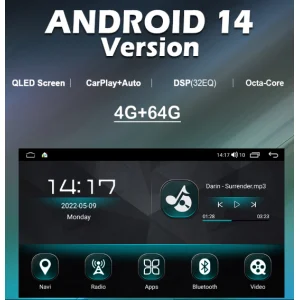 Radio navegador con Android 14 para Skoda