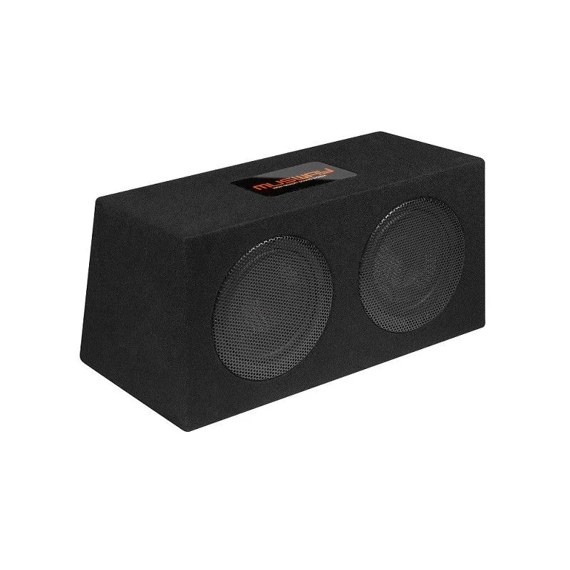 Subwoofer Musway MR208Q, 8" doble con caja Bass Reflex con 400 vatios RMS, 800 vatios máx.
