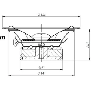 Medidas para altavoces Gladen Audio 165 Z 3 de 6,5" (16,5cm)