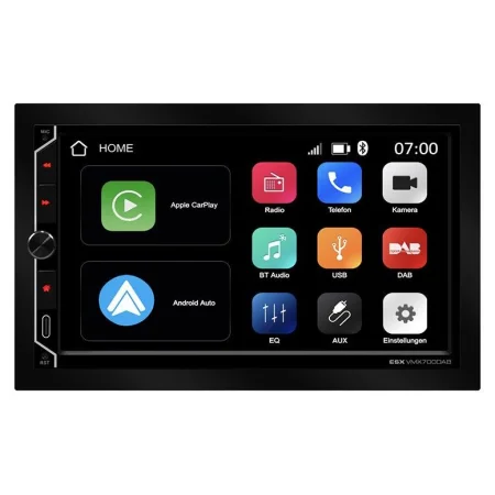 Radio monitor universal ESX Audio VMX700DAB, Carplay & Android Auto