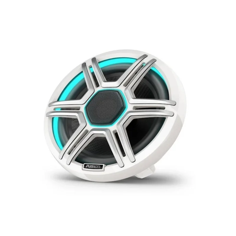 Altavoces marinos blancos 7.7" con luz LED, Fusion Apollo