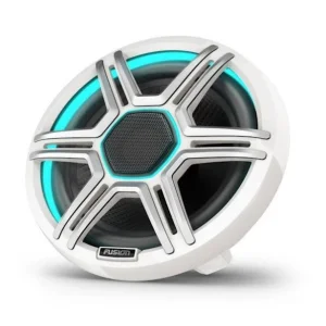 Altavoces marinos blancos 7.7" con luz LED, Fusion Apollo