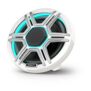 Altavoces marinos blanco de 6.5" con luz LED, Fusion Apollo