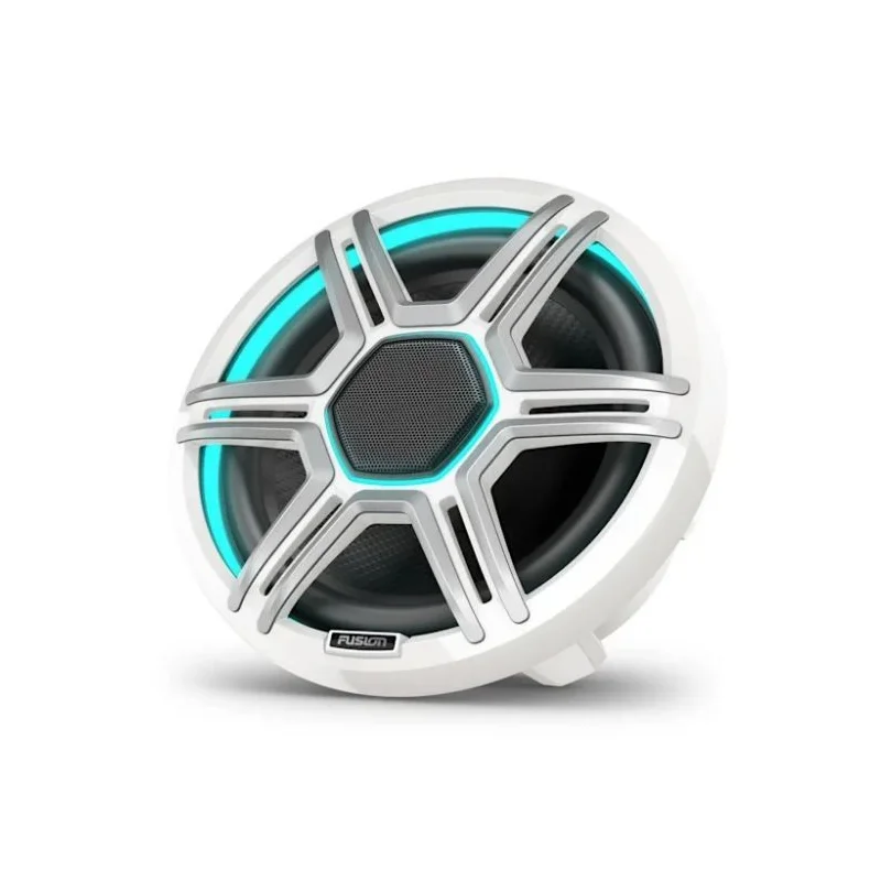Altavoces marinos blancos de 8.8" con luz LED, Fusion Apollo