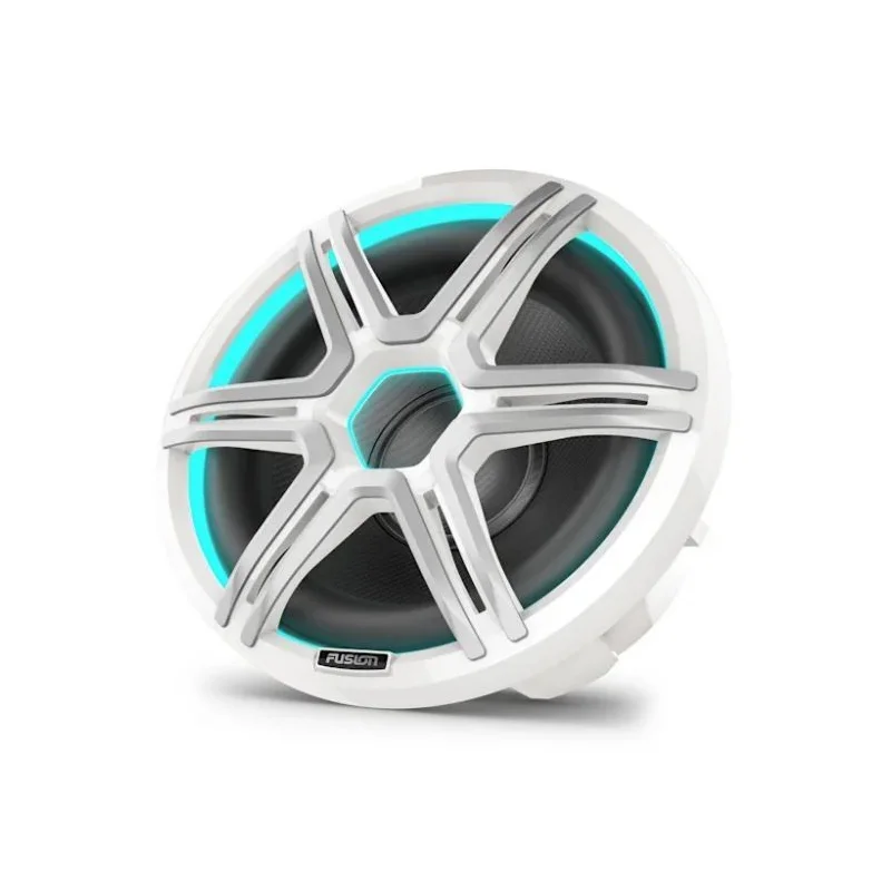 Subwoofer marino de 12" Fusion Apollo con LED, blanco