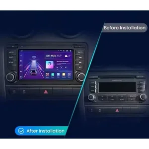 Radio navegador Audi A3 8P, año 2003 2013, Android 14 en Radio navegador Android de AUV5763 Radio navegador para Audi A3 8P, 