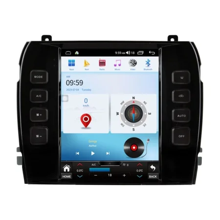 Radio navegador Jaguar XJ, año 2004 2009, tipo tesla