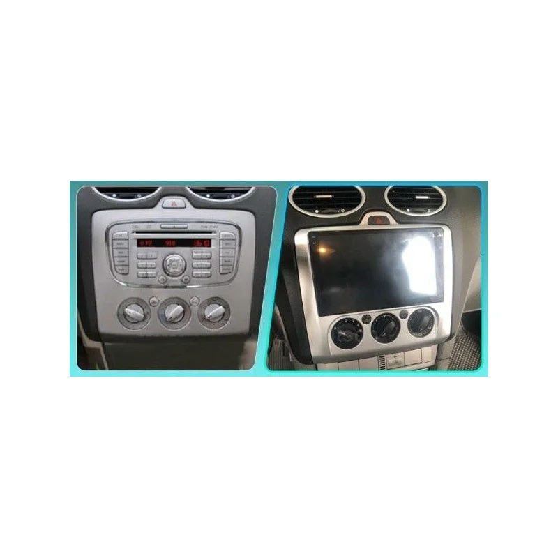 Radio navegador para Ford Mondeo MK2, MK3, Focus II, III, 2004 2011, aire manual, dentro.