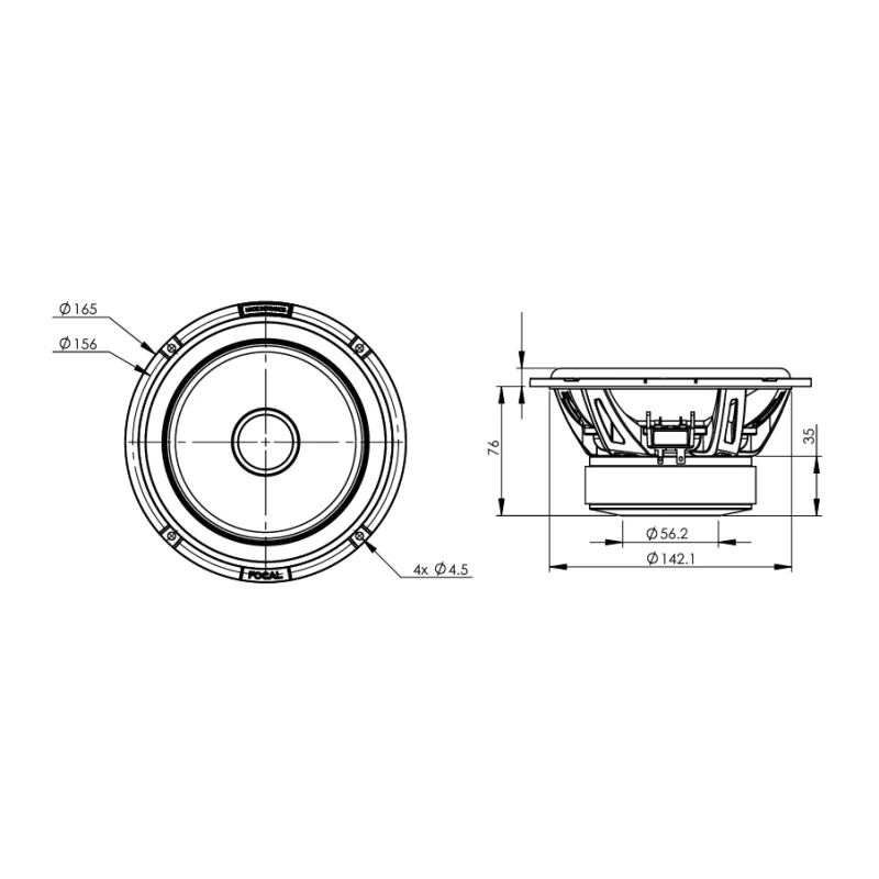 Focal ES 165 KX2E medidas