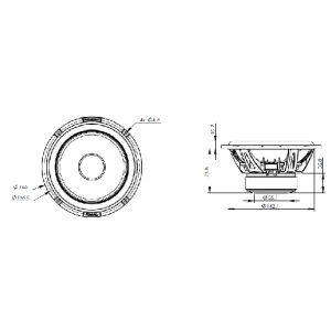 Altavoces Focal ES 165 KE, 6,5" vías separadas, medidas