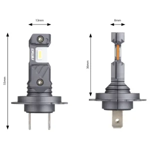 Bombillas LED H7, H18, 60W, 6000K, 12V, medidas