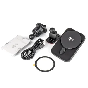 Cargador inalámbrico para smartphone con soporte magnético 04179