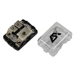 Distribuidor portafusibles y de masa con 1 entrada de 50mm y 2 salidas de 25mm