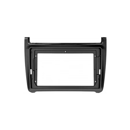 Marco para radio con pantalla de 9" en Volkswagen Polo V 6R 2014 2018, color negro