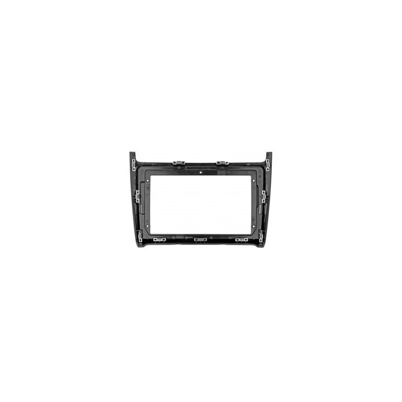 Marco Volkswagen Polo V 6R 2014 2018, para pantallas de 9", color negro
