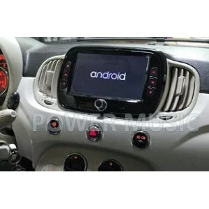 Radio navegador instalada en Fiat 500 año 2016 2019