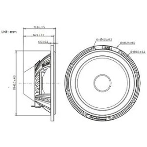 Blam Audio SR165F, kit altavoces 165mm, vías separadas