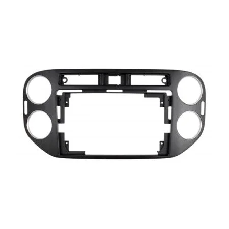 Marco negro radio 9" Volkswagen Tiguan 2008 2011, Tiguan restyling 2011 2016