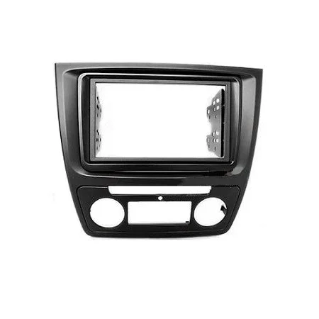 Marco frontal 2DIN Skoda Yeti, año 2014 para instalación equipo tipo OEM