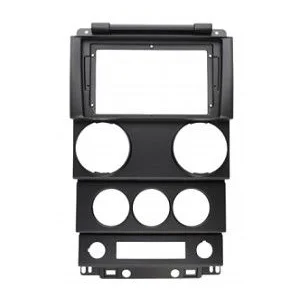 Marco radio con pantalla de 9" para Jeep Wrangler 2006 2011 sin elevalunas automático