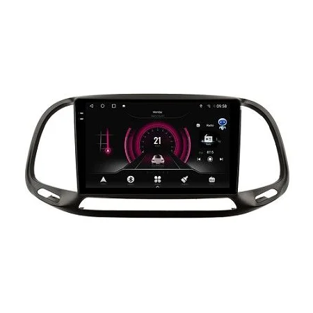 Radio navegador, específico Fiat Doblo, 2015 2020, Carplay & Android Auto, Android 14
