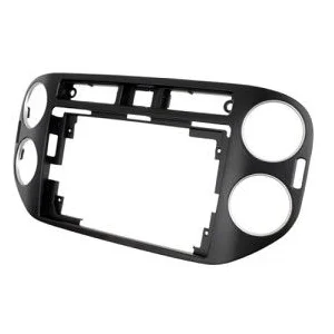 Marco frontal para pantalla de 9" Volkswagen Tiguan 2008 2011, Tiguan restyling 2011 2016 negro