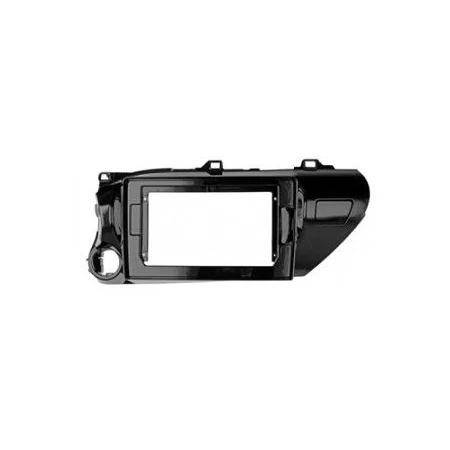 Marco frontal Toyota Hilux 2015 2021, para radio Android con pantalla de 10"
