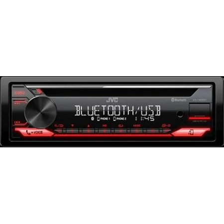 Radio JVC, KD T822BT, con CD, entrada AUX frontal, Bluetooth y USB