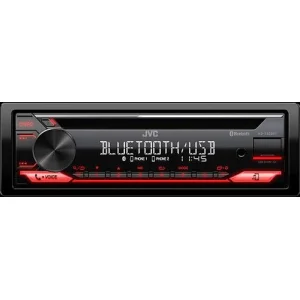 Radio JVC, KD T822BT, con CD, entrada AUX frontal, Bluetooth y USB