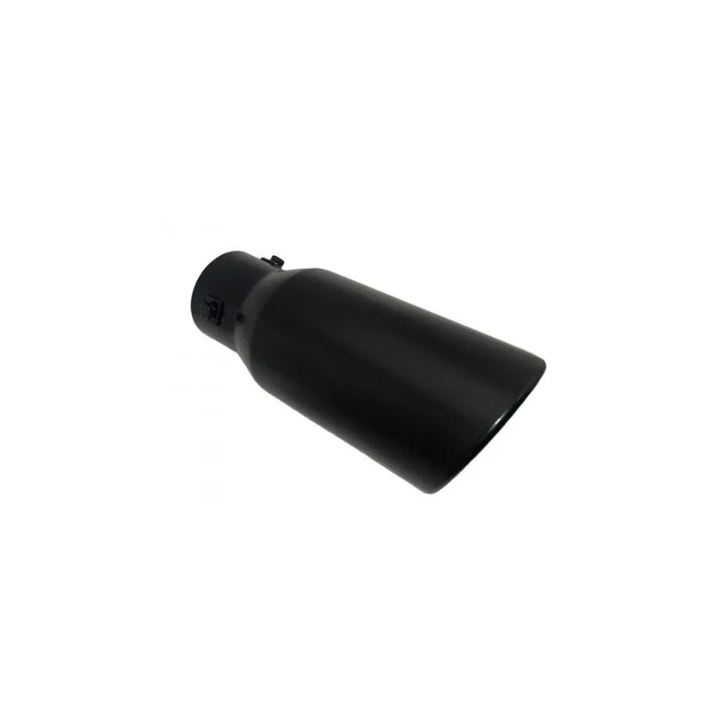 Cola de escape universal, acero inox, color negro mate ACT COL NG04