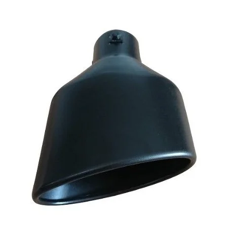 Cola de escape tipo Cupra 3, acero inox, negro mate