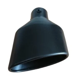 Cola de escape tipo Cupra 3, acero inox, negro mate