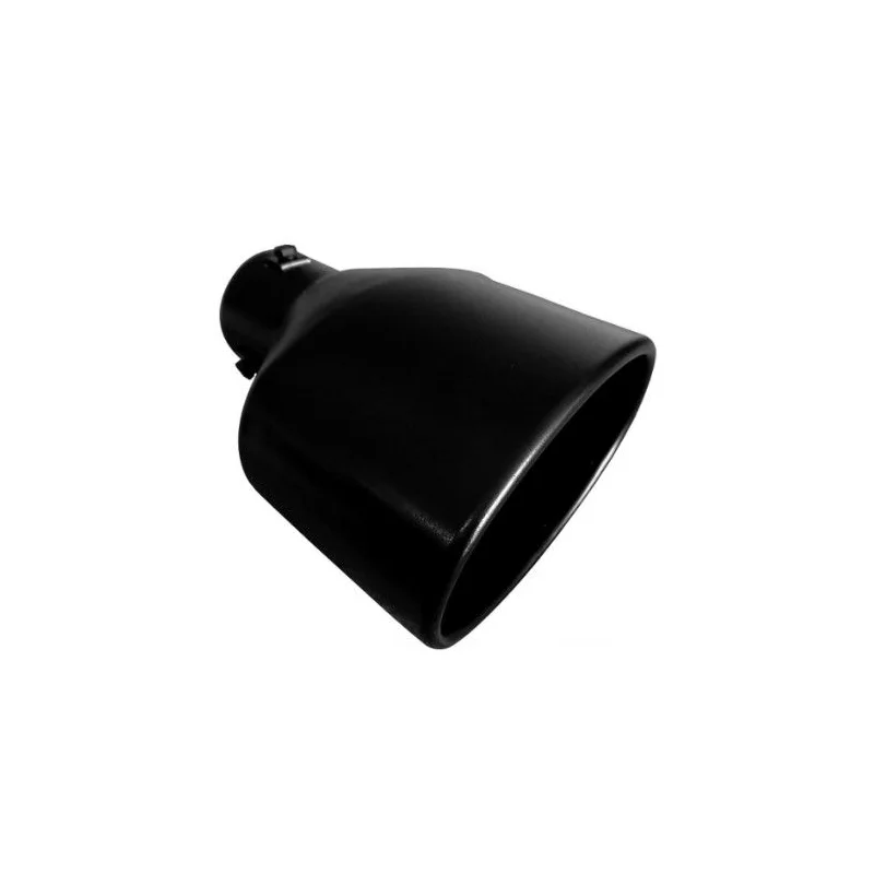 Cola de escape universal tipo Cupra 3, acero inox, negro mate