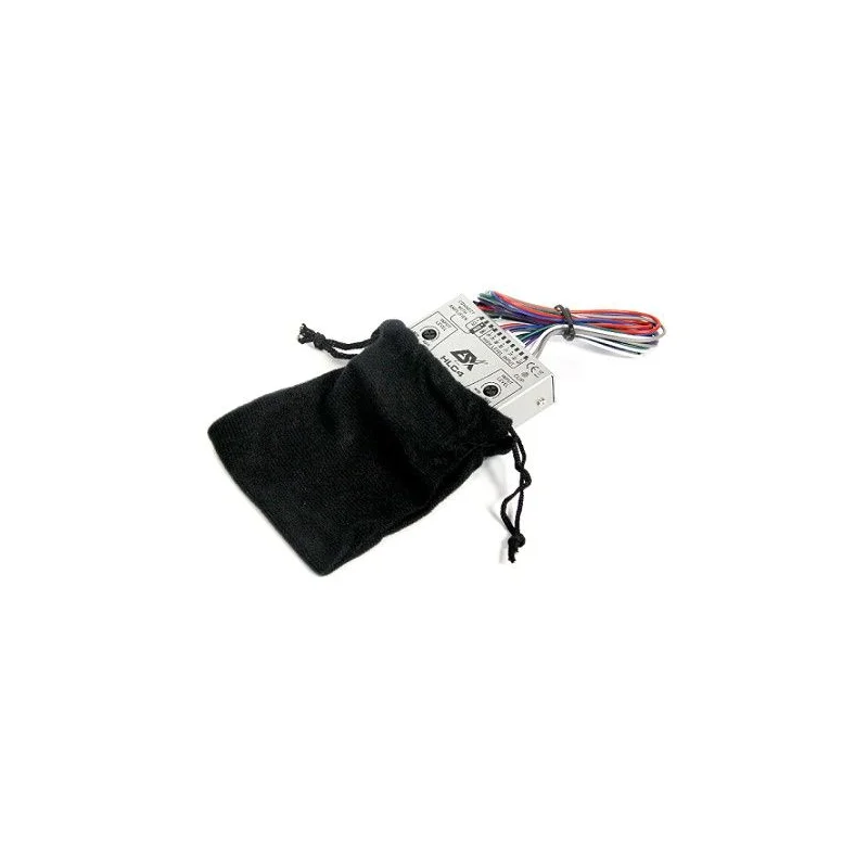Convertidor de señal alta a baja de 4 canales, ESX Audio, ESX HLC4, con funda de terciopelo protectora