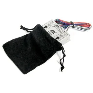Convertidor de señal alta a baja de 4 canales, ESX Audio, ESX HLC4, con funda de terciopelo protectora