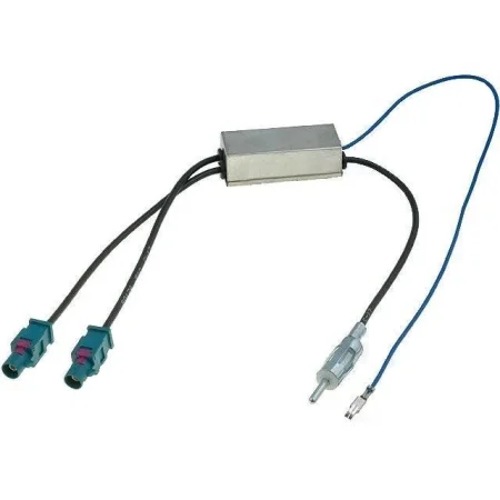 Conector adaptador antena doble fakra Diversity, Audi, Citroen, Peugeot, Seat, VW.