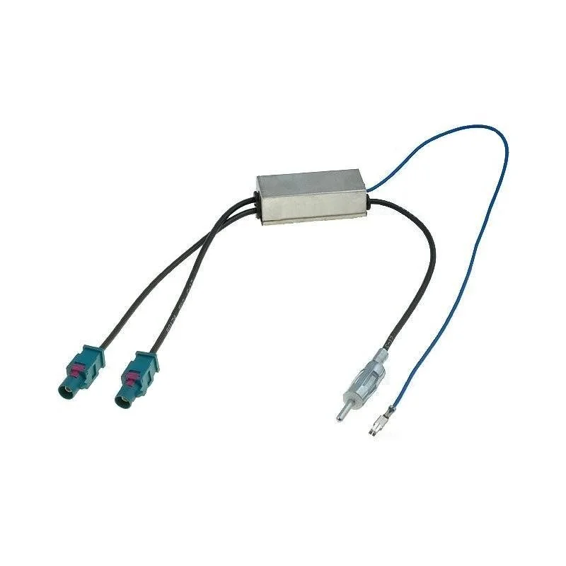 Conector adaptador antena doble fakra Diversity, Audi, Citroen, Peugeot, Seat, VW.