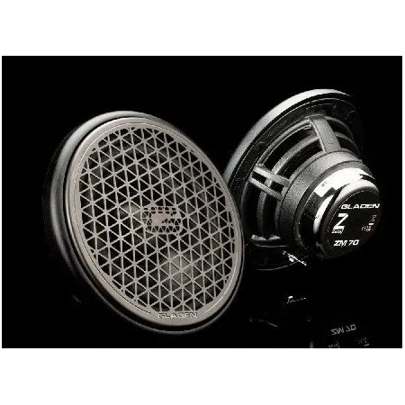 Gladen Audio ZETA 70 Black, woofers de 70mm, rejilla negra
