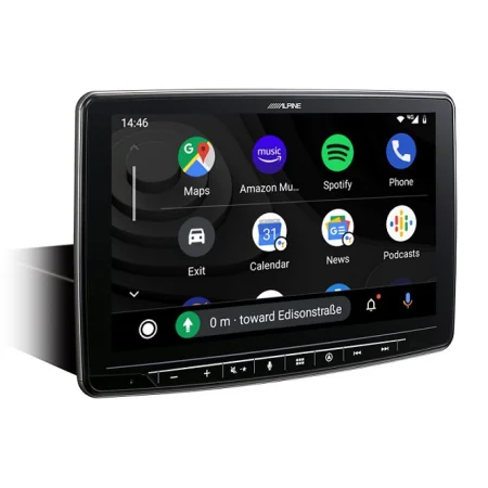 Alpine INE F904DC Radio navegador 1DIN, pantalla 9" con Android Auto y Apple CarPlay