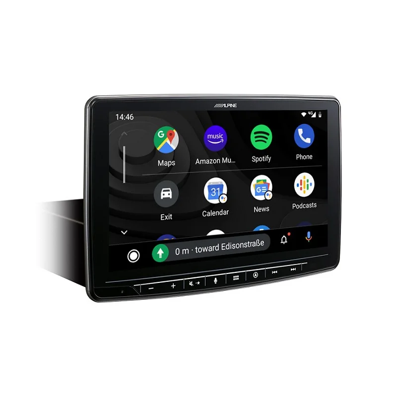 Alpine INE F904DC Radio navegador 1DIN, pantalla 9" con Android Auto y Apple CarPlay