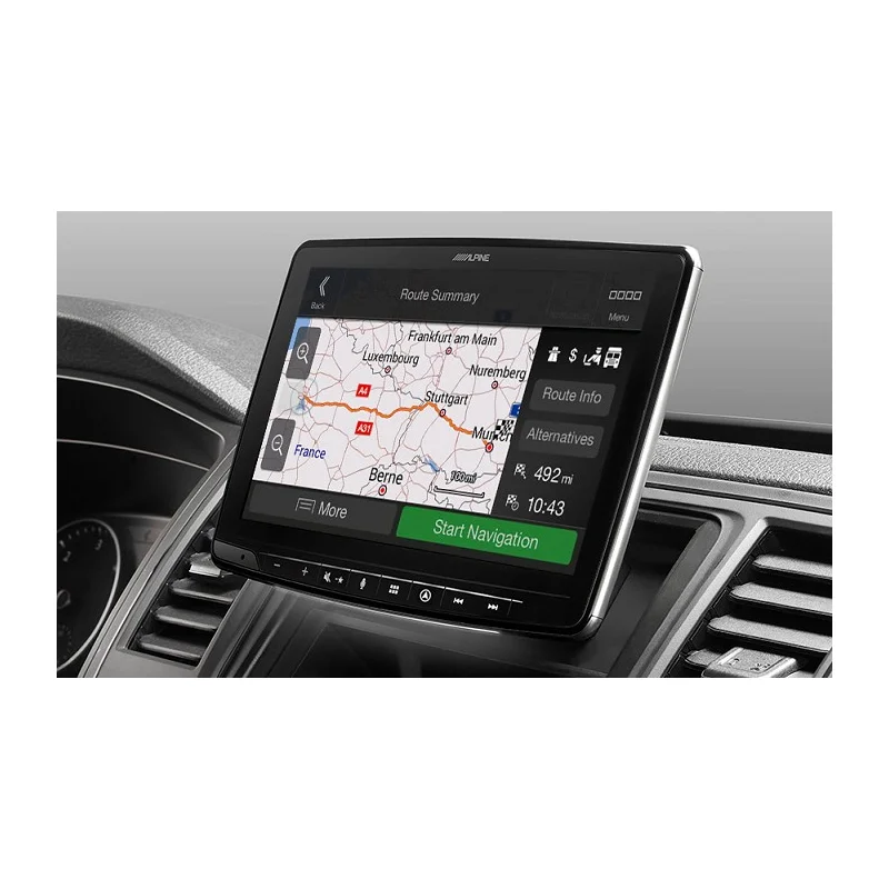 Alpine INE F904DC Radio navegador con Android Auto y Apple CarPlay 1DIN, pantalla 9" instalada