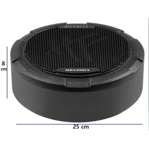 Subwoofer Hifonics MRX200A de 20cm amplificado, medidas
