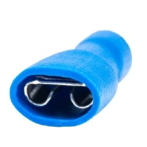 Terminal plano hembra azul para cable 0,75 2,5mm²