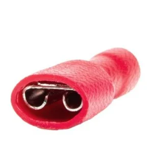 Terminal plano hembra rojo cable de 0,5 1,5mm², 10A