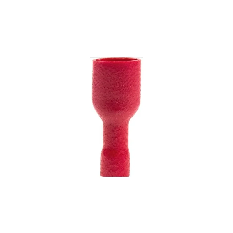 Terminal plano hembra rojo cable de 0,5 1,5mm²